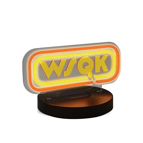 Ukonic Stranger Things WSQK Radio Station Desktop Neon Light – LED USB-C Powered Desk Lamp for Bedroom, Gaming Room & Fan Decor - Image 1