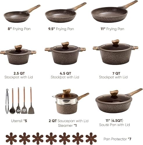 Non-Stick Pots and Pans Set thumbnail 2