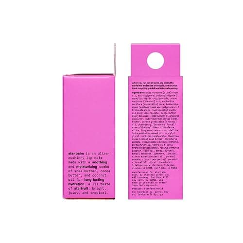 Starface Star Balm Starfruit, Hydrating Lip Moisturizer with Shea Butter, Cocoa Butter, and Coconut Oil, Juicy Starfruit Flavor, (0.15 oz) thumbnail 10