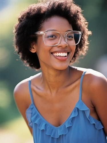 VISOONE Blue Light Blocking Glasses Square with Anti Computer Glare for Gaming Women and Men MONTANA thumbnail 2