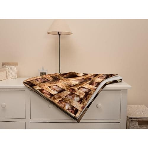Anydia Apple Pie Blanket Gifts for Lover 40 x 50 Inch for Kid,Apple Pie Fannel Fleece Throw Blanket Super Soft Throws Blanket for Bed Couch Sofa thumbnail 7