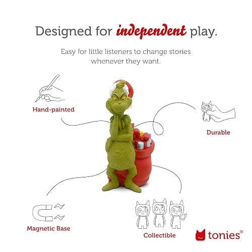 Tonies Grinch Audio Toy Figurine from How The Grinch Stole Christmas by Dr. Seuss thumbnail 3