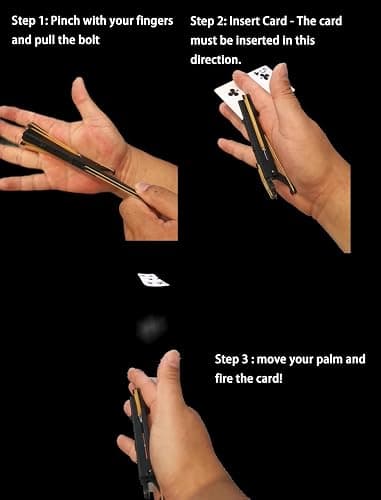 Lovisun Palm Card Launcher Precision Skill Tool for Creative Fun and Interaction Outdoor Sports Adventure Exploration thumbnail 3