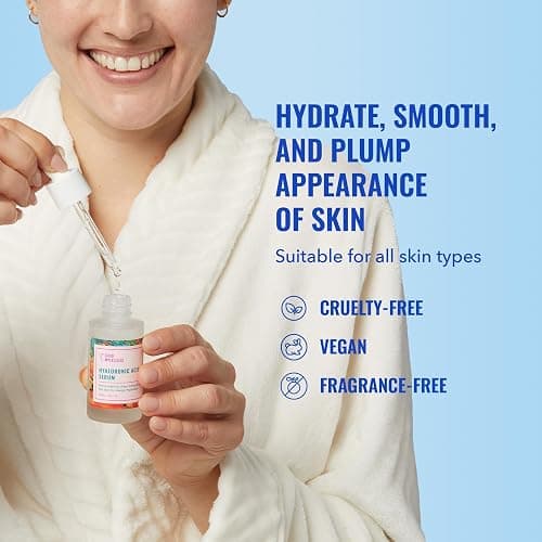 Good Molecules Hyaluronic Acid Serum - 1% Hyaluronic Acid Non-greasy Ultra Hydrating Serum, Facial Moisturizer for Plumper Skin, Skin Care for Face thumbnail 2