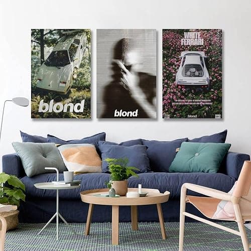 Zuiwumaoyi 3 PCS Frank Ocean Poster Music Cover Wall Art Canvas Room Decorative Aesthetic Print Decor Posters 08x12inch(20x30cm)-3pcs Unframe-style thumbnail 4