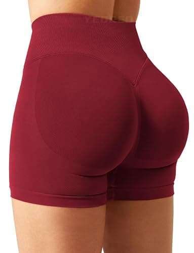 YEOREO SoftHue Damen Sport Shorts Invisible Scrunch Butt Lifting Gym Workout Shorts 4.5" Seamless Kurze Leggings Damen Push Up Booty Biker Shorts - Image 1