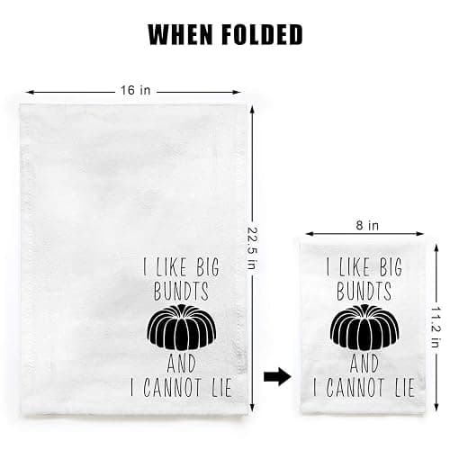 Miracu Funny Kitchen Towels and Dishcloths Sets of 4 - Christmas, Birthday, Housewarming Gifts for New House Home, Decorative Fun Cute Hand Dish Towels for Women, Flour Sack Tea Washcloth for Kitchen thumbnail 3