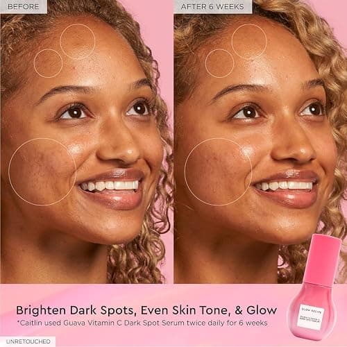 Glow Recipe Guava Brightening Korean Skincare Gift Set - Vitamin C Under Eye Cream Treatment + Hydrating Vitamin C Dark Spot Face Serum with Niacinamide & Peptides, Travel Size (2 Count) thumbnail 7