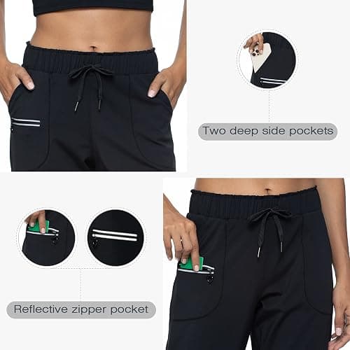 Haowind Joggers for Women with Pockets Elastic Waist Workout Sport Gym Pants Comfy Lounge Yoga Running Pants thumbnail 5