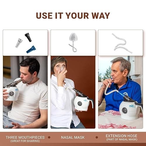WellO2 Breathing Trainer, Voice Training and Vocal Steamer for Singers, Actors, and Professionals with Warm Steam Intake, Portable thumbnail 8