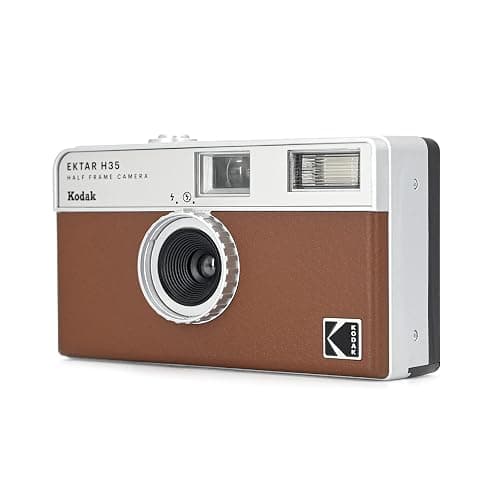 KODAK EKTAR H35 Half Frame Film Camera, 35mm, Reusable, Focus-Free, Lightweight, Easy-to-Use (Brown) (Film & AAA Battery are not Included) thumbnail 3