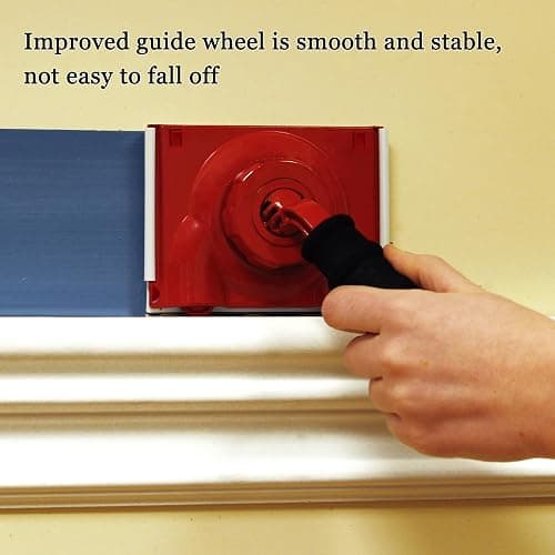 GRSL43 Paint Edger Trimmer with 2 Replacement Pads | Improved Guide Wheels | Edge Painting Tool for Walls, Ceilings, Corners & Trims | Paint Pad Applicator, Edge Trimmer & Paint Edger Tool thumbnail 6