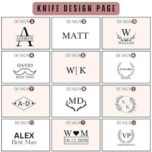 Personalized Folding Knife - Damascus Olive-Brown Pocket Knife, Custom Gift for Husband, Boyfriend, Dad, Son, Groomsmen, Perfect for Birthday, Anniversary, Father’s Day, Christmas Gift thumbnail 2
