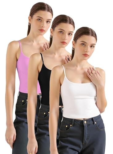 ANYOCEAN Multi-Pack Women's Tank Tops Soft Knit Camisole Year-Round Crop Shirts thumbnail 2