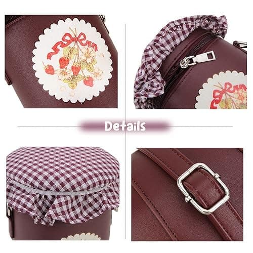 ENJOININ Fun Shape Purse for Women Novelty Handbags Unique Chain Crossbody Bag for Teens with Adjustable Shoulder Strap thumbnail 7