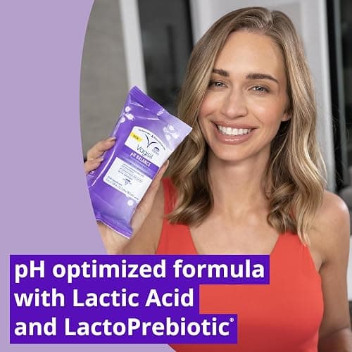 Vagisil pH Balance Daily Freshening Wipes for Feminine Hygiene in Resealable Pouch, Gynecologist Tested & Hypoallergenic, 20 Wipes (Pack of 1) thumbnail 2