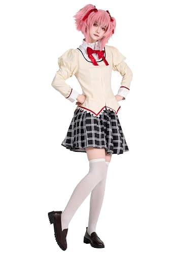 OSIAS Puella Magi Madoka Magica Kaname Madoka Uniform Cosplay Costume thumbnail 3