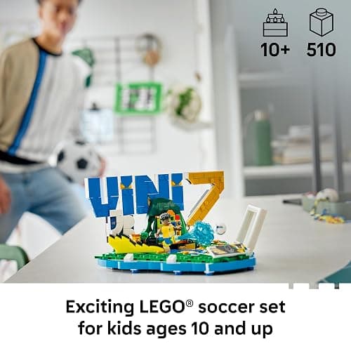 LEGO Editions Vini Jr. – Soccer Highlights - Building Set for Boys & Girls, Ages 10+ - Collectible Soccer Gift W/Plaque - Kids Bedroom or Shelf Decor - 43027 thumbnail 3