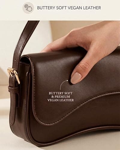 Amszke Shoulder Bag for Women Y2K Crossbody Purse PU Leather Underarm Handbag 2 Adjustable Strap for Daily Commute Travel thumbnail 2
