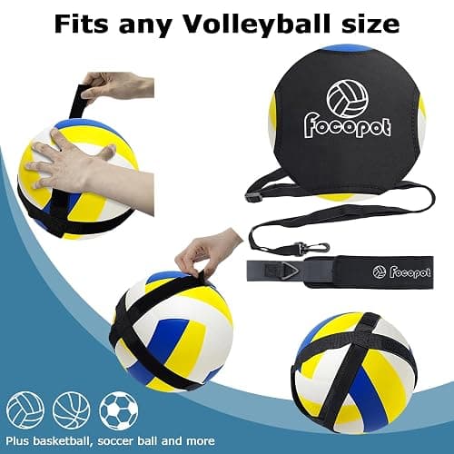 focopot Volleyball Training Equipment Aid,Solo Volleyball Trainer to Practice Serve, Spike, Set and Pass,Perfect Volleyball Trainer Gift for Beginners & Pro thumbnail 6