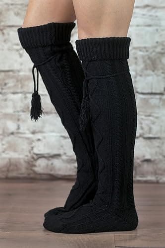 Modern Boho The Original Button Boot Socks with Lace Trim Boutique Socks thumbnail 4