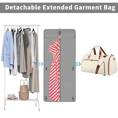 Convertible Garment Bag with Detachable Hanging Suit Bag thumbnail 3