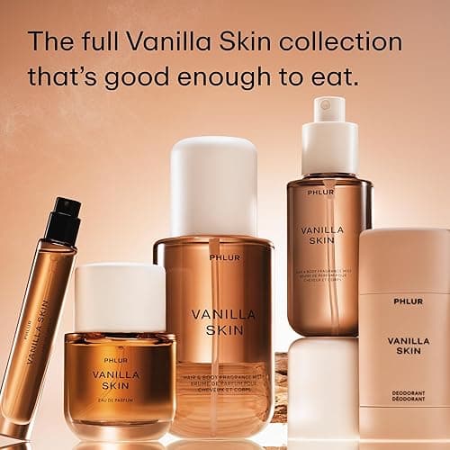 PHLUR Vanilla Skin Body Mist - Hair & Body Fragrance Mist - Vanilla Body Spray with Pink Pepper, Cashmere Wood & Sandalwood (8 Fl Oz) thumbnail 7