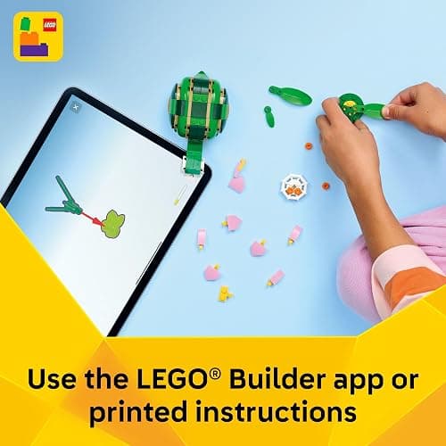 LEGO Creator 3 in 1 Turtle with a Water Lily Flower Building Toy for Girls & Boys - Kids Build a Chameleon, Frog, or Turtle Toy Figure - Gift Idea for Animal Lovers, Ages 7+ - 31377 thumbnail 6