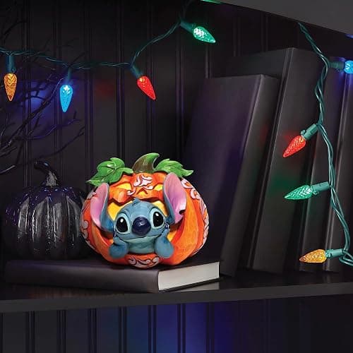 Enesco Disney Traditions by Jim Shore Lilo and Stitch Jack O'Lantern Figurine, 4.02 Inch, Multicolor thumbnail 10