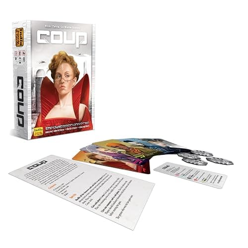 Coup - The Fast, Fun Bluffing Party Game for 2-6 Players. Perfect for Family Game Night with your Teens or Friends. Can you get away with your bluff? Over 1 Million copies sold! thumbnail 2