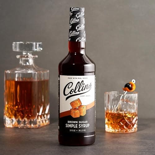 Collins Simple, Brown Sugar Coffee Cocktail Syrup 32oz Set of 1, Clear thumbnail 5