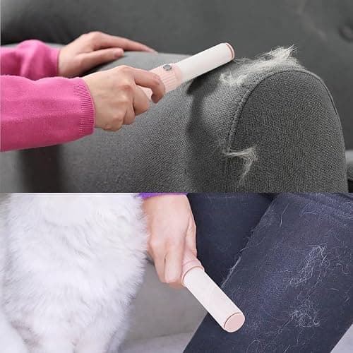 Mini Lint Roller for Clothes Reuseable Pocket Lint Remover for Travel, Portable Sticky Roller for Pet Hair, Small Lint Roller with 4 Rolls Refillable thumbnail 6