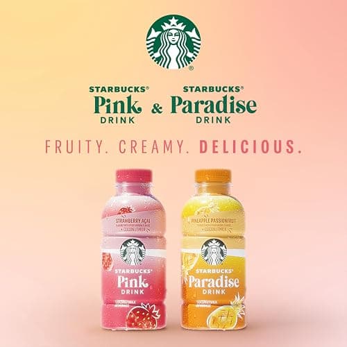 Starbucks Pink Drink, Strawberry Acai with Coconut Milk, 14oz Bottles (12 Pack) thumbnail 4