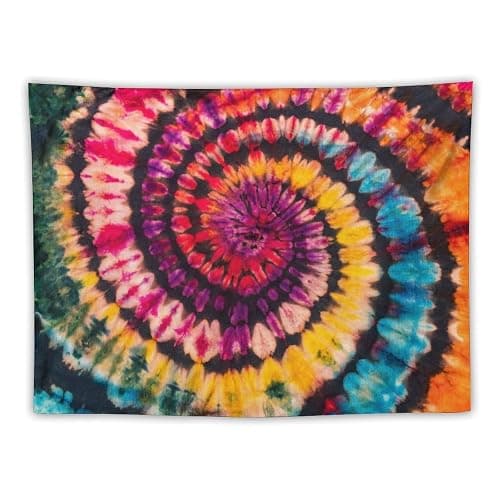 ZhiRain Tie Dye Tapestry Wall Hanging Spiral Bohemian Watercolor Swirl Ethnic Gypsy Trippy Indian Artsy Tapestries Home Decor for Living Room Bedroom Apartment Farmhouse Dorm 30"x40" thumbnail 5