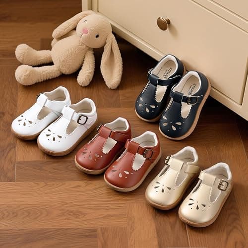 STQ KIDS Toddler Girl Mary Jane Dress Shoes Wide Ballet Flats for Girls Party School Shoe thumbnail 9