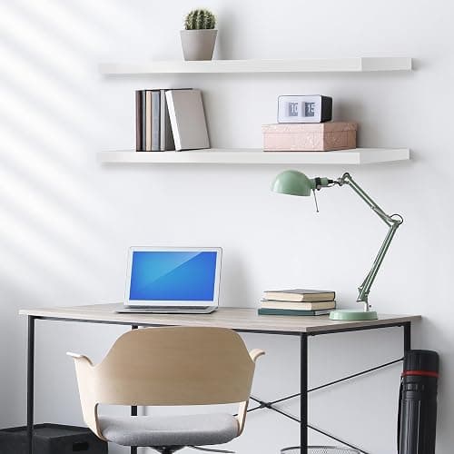 Sorbus Floating Shelves for Wall Storage (35 Inch, 3 Pack, White) | Clean display for home accents, books and collectibles; hidden brackets suit bathrooms, bedrooms and kitchens. thumbnail 5