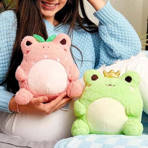 Cuddle Barn PlushGoals - Wawa The Prince Super Soft Cute Kawaii Froggie Collectible Stuffed Animal Plush Toy, 9 inches thumbnail 2