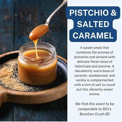 CANDECraftCo Car Air Hanging Fragrance Oil, Car Auto Freshener for Essential Oils, Scents Fragrance Aromatherapy Automobile Diffuser, Long Lasting (Pistachio & Salted Caramel) thumbnail 6