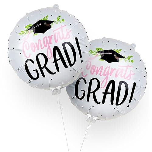 Graduation Decorations 2026 | Big Congrats Grad Balloons - 18 Inch | Congratulations Balloons for 2026 Graduation Decorations | Graduation Party Decorations 2026, KatchOn - Image 1