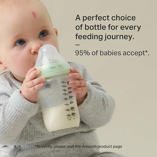 Tommee Tippee Natural Start Glass Newborn Starter Set, 150ml and 250ml Anti-Colic Baby Bottles, Slow and Medium Flow Breast-Like Teats for a Natural Latch, Self-Sterilising thumbnail 6