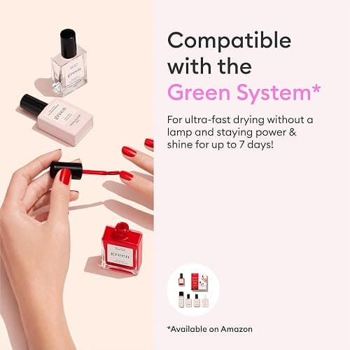 Manucurist Green Bohème Brown Red Natural Nail Polish | Long Lasting Nail Polish and Quick Dry Nail Varnish with Classic Manicure Effect - Vegan, 9-Free, Plant-Based, 0.5 fl oz thumbnail 6