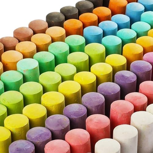 180 Pack Washable Sidewalk Chalk for Kid, 20 Colors Non-Toxic Jumbo Chalk Paint Bulk for Summer Outdoor Activity, Playground, School Classroom Chalkboard, Chalk Party Favors Set for Toddler Kids Adult thumbnail 5