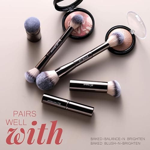 Professional Makeup Brushes BS-MALL With Travel Case - Kabuki Brush Eyeshadow Brush, Concealer Brush, Blush Brush Bronzer & Foundation Brush 20 Pcs, Labeled Daily Use & Versatile Occasions thumbnail 4