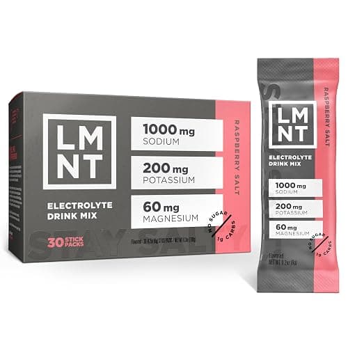 LMNT Zero Sugar Electrolytes - Raspberry Salt | Drink Mix | 30-Count - Image 1