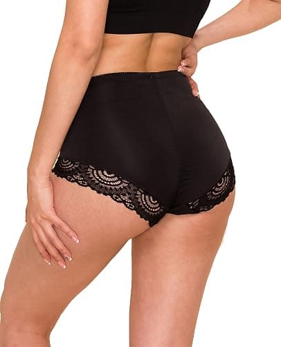 Barbra Lingerie Womens Briefs Underwear Tummy Control Panties S-Plus Size 4 Pack Girdle Panty thumbnail 4