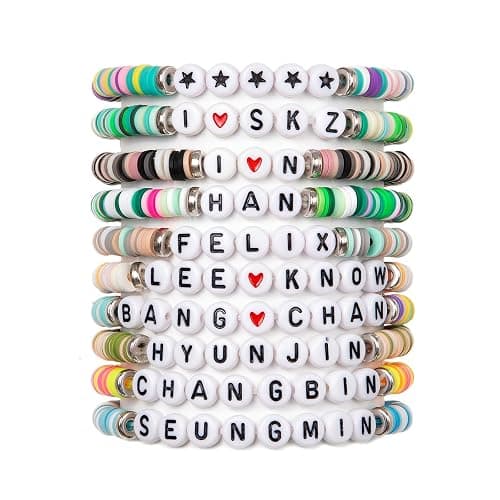 FTTLCUS Stray-Kids Bracelets Set SKZ Inspired Friendship Bracelets KPOP-Stray Merch Gifts for Fans Concert Outfits - Image 1