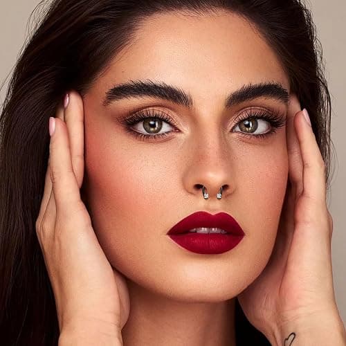 ONESING 16-20Pcs 16G Septum Rings Surgical Steel Nose Septum Jewelry Nose Piercing Jewelry Septum Horseshoe Helix Tragus Earring Lip Black Nose Hoop for Women Men thumbnail 4