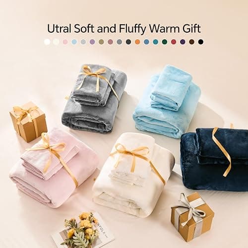 BEDELITE Flannel Sheets Queen Size Pink - Super Soft Fleece Sheets Set Fluffy Extra Plush, 4 Piece(Include Fitted Sheet, Flat Sheet, 2 Pillowcases) thumbnail 5
