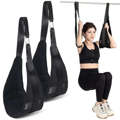 Hanging Ab Straps for Pull Up Bar, Fitness Abdominal Slings Straps for Core Strength Training, Pull Up Straps for Abdominal Leg Raise Exercise Fitness Workout Strength Training - Image 1