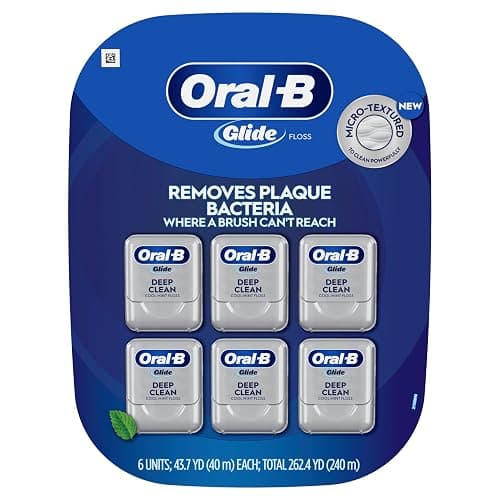 Oral-B Glide Deep Clean Dental Floss, Cool Mint, Value 6 Pack (40m Each) - Image 1